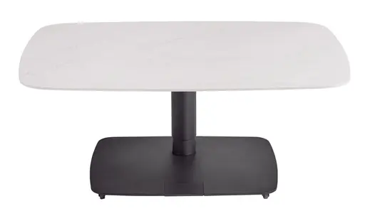 Couchtisch Camas - LBH ca. 100x65x42 cm, Keramik, Creme