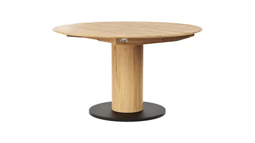 Esstisch 5000 - D ca. 130 cm, ausziehbar, Wildeiche Massiv