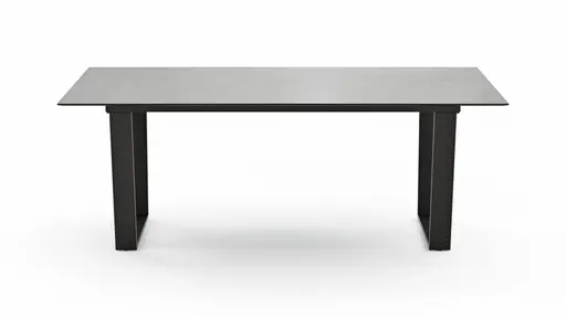 Esstisch Dinner - LB ca. 200x95 cm, Kunststoff, Hellgrau