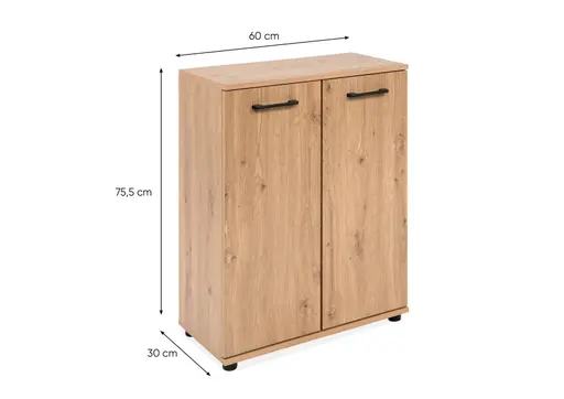 Kommode- B ca. 60 cm, Eiche Dekor