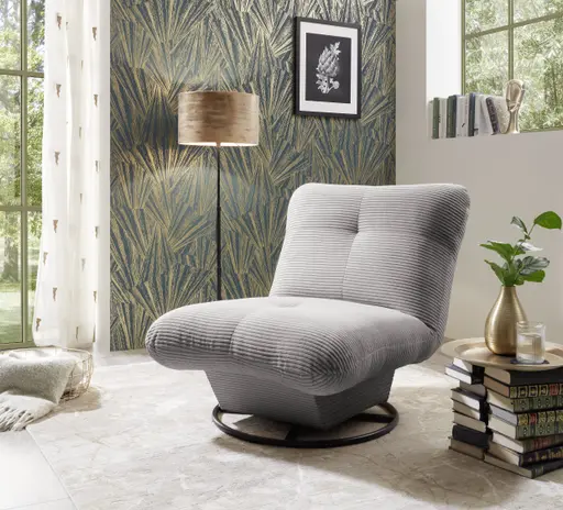 Drehsessel - Stoff, Ash