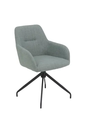 Armlehnstuhl - drehbar, Stoff, Mint
