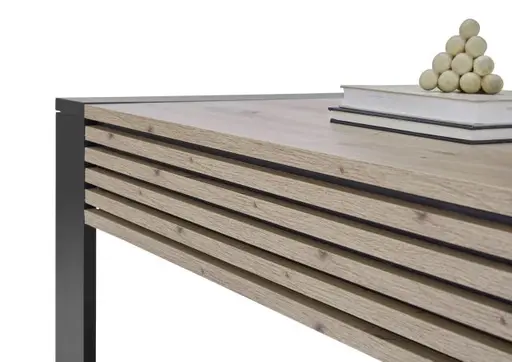 Couchtisch - LB ca. 108x60 cm, Artisan Eiche Nachbildung, Schwarz