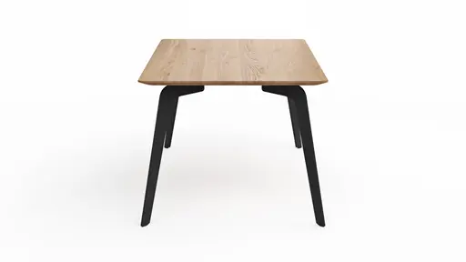 Esstisch Phoenix - LB ca. 180x100cm, Eiche geölt mit Epoxidharz dunkel