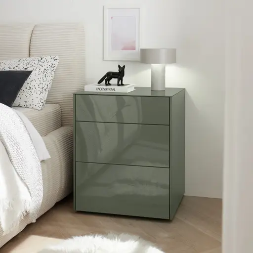 Kommode - B ca. 52 cm, Olivgrün