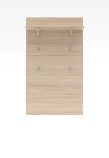 Garderobe - inkl. Sitzkissen, Riva Eiche Nachbildung, Kaschmir
