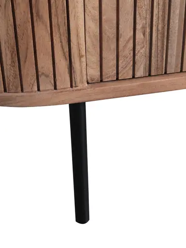 Lowboard - mit Beleuchtung, B ca. 175 cm, Akazie massiv