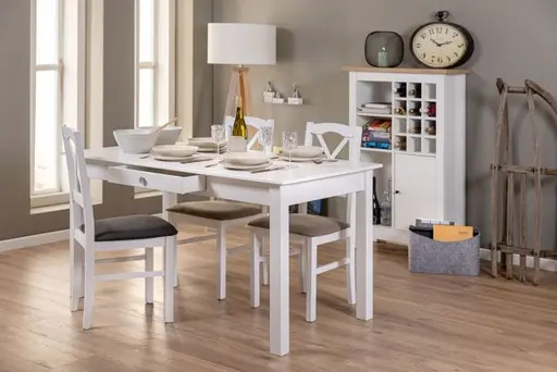 Esstisch - LB ca. 145x80 cm, Weiß