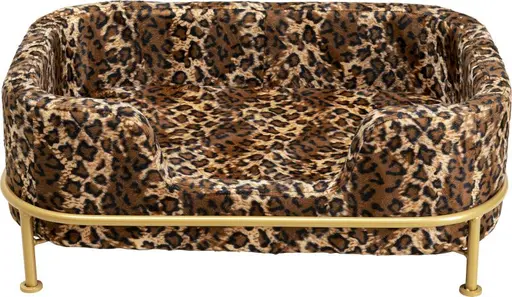 Hund/Katzenbett - BHT ca. 24,5x63x44 cm, Leomuster