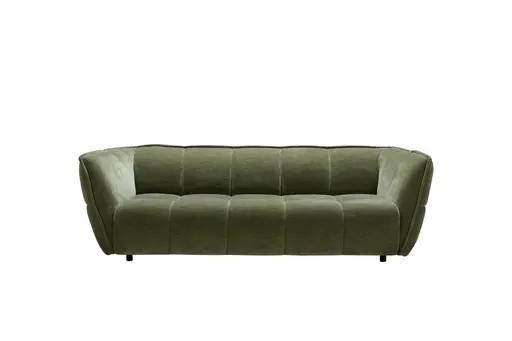 Sofa Hedda - 3-Sitzer, Chenille, Khaki