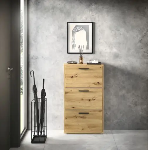 Schuhkipper - B ca. 59 cm, Artisan Eiche Nachbildung