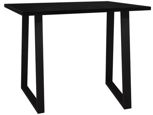 Bartresentisch - LB ca. 120x70 cm, Schwarzstahl, Schwarz