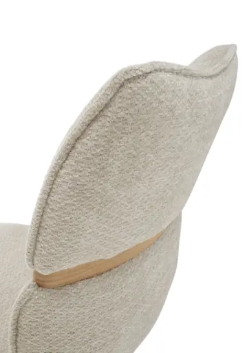 Stuhl MAROU - drehbar, Stoff, Beige