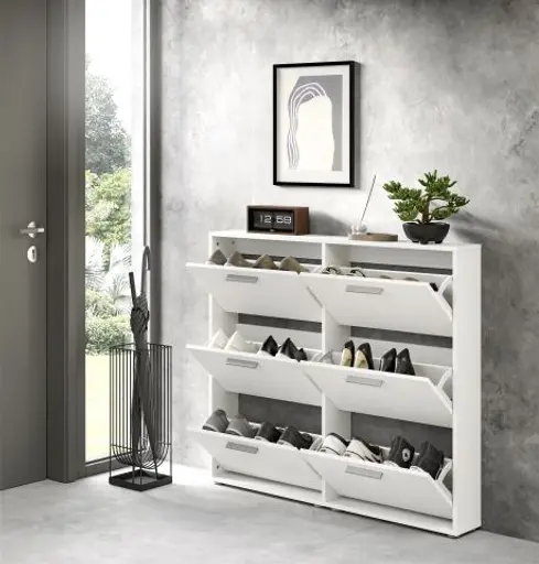 Schuhkipper - B ca. 116 cm, Weiß