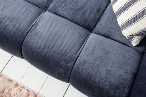 Sofa Hedda - 3-Sitzer, Stoff, Dunkelblau