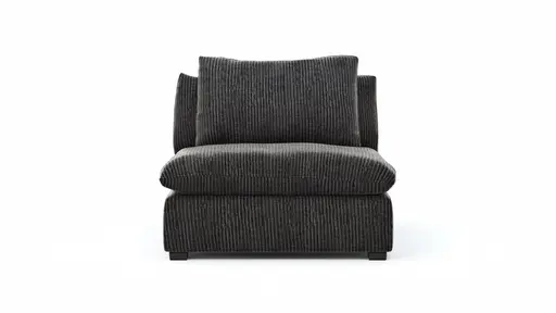 Sessel Ulf - Cord,  Anthrazit