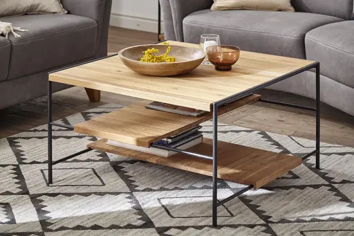 Couchtisch Hartford - BHT ca. 80x44x80 cm, Eiche massiv