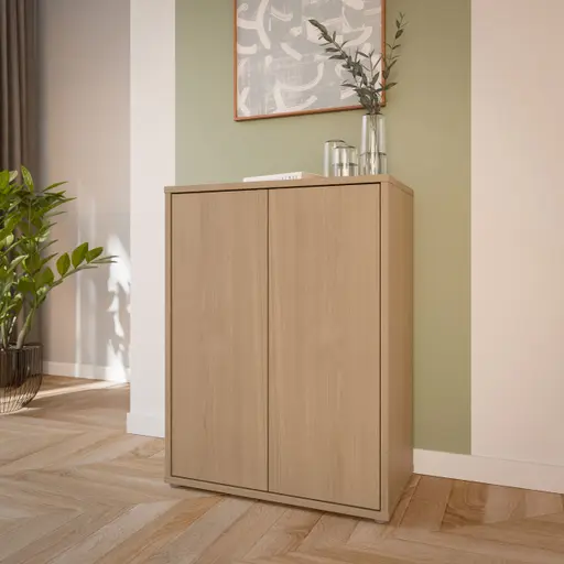 Kommode FAID- B ca. 74 cm, Sandeiche Dekor
