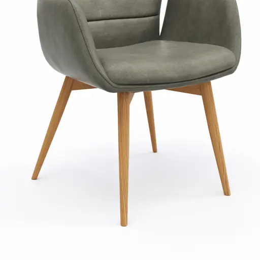 Armlehnstuhl Dalyan - Stoff, Grau