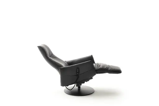 Relaxsessel Marsala - inklusive Motorischer Verstellung und Aufstehhilfe, Leder, Grau