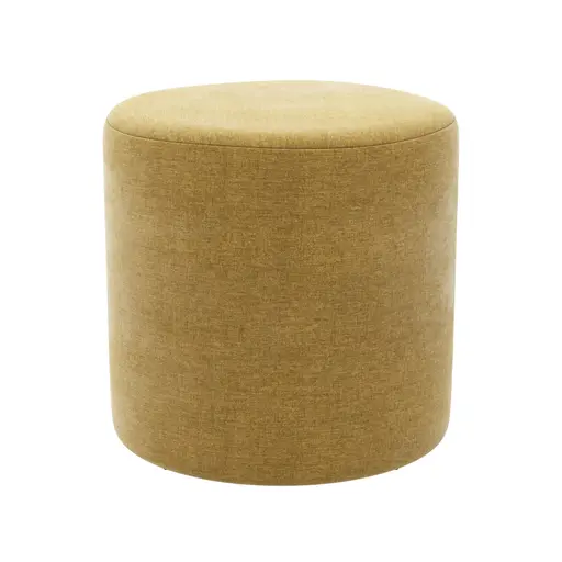 Hocker - D. ca. 40cm, Stoff, Senfgelb