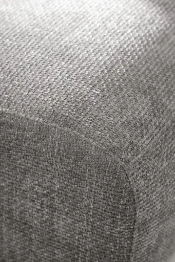 Ecksofa Laja - Longchair links mit 1-Sitzer, Stoff, Steingrau