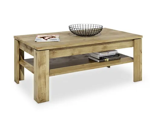 Couchtisch - LB ca. 110x65 cm, Wildeiche massiv geölt
