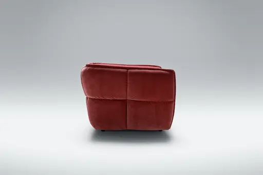 Sofa Hedda - 3-Sitzer, Velour, Weinbeere