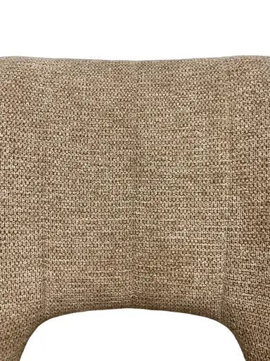 Armlehnstuhl MARESA - drehbar, Stoff, Braun