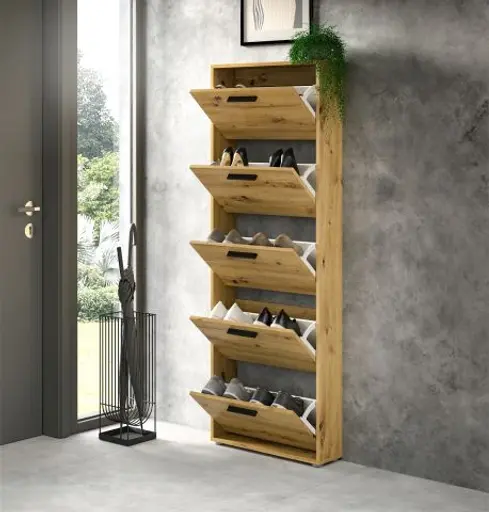 Schuhkipper - B ca. 59 cm, Artisan Eiche Nachbildung