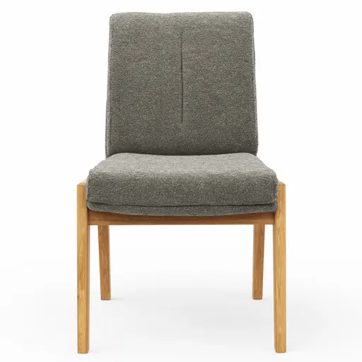 Stuhl Flore 2 - Stoff, Steingrau