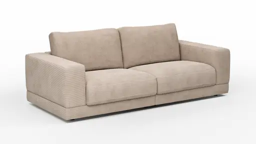 Sofa Juni - 2-Sitzer, Cord, Taupe