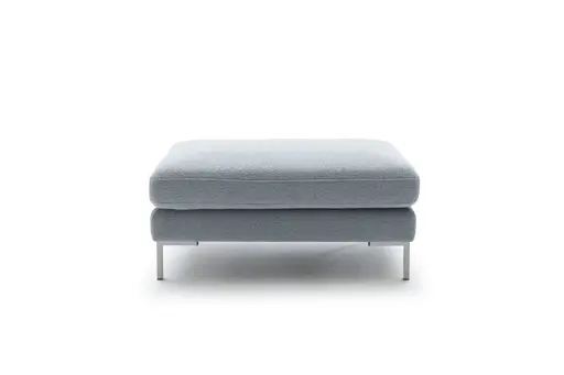 Hocker Solano - LB ca. 90x60 cm, Stoff, Hellblau