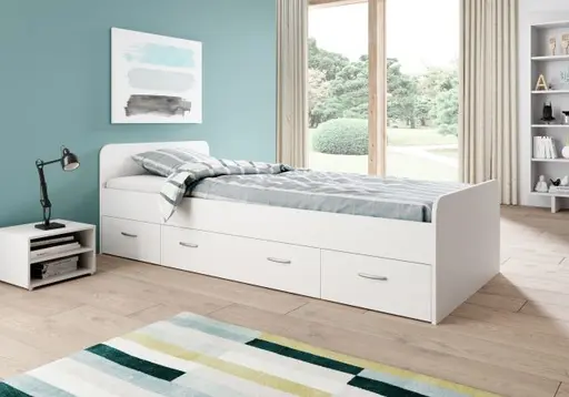 Kojenbett - Liegefläche ca. 90x200 cm, Weiß