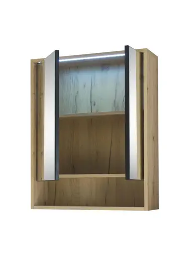 Spiegelschrank- B ca. 60 cm, Eiche Dekor, Spiegel