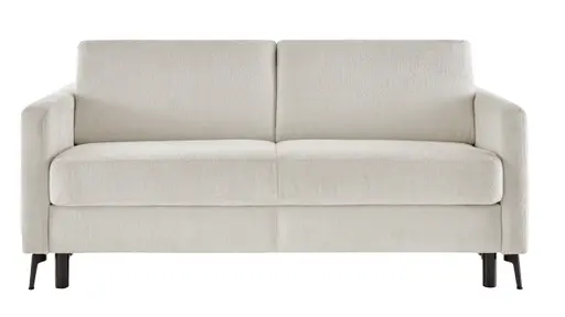 Schlafsofa Laredo - 2,5-Sitzer inkl. Schlaffunktion, Stoff, Offwhite