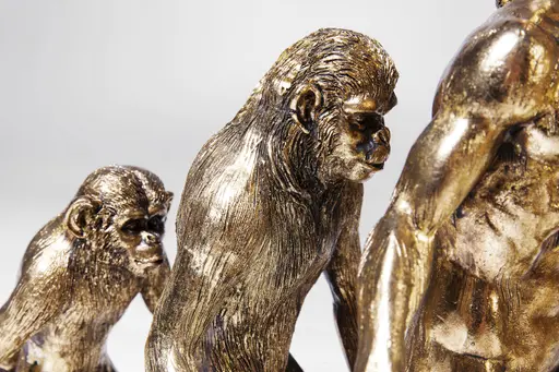 Deko-Figur- BHT ca. 58x43x19 cm, Goldfarben, Schwarz