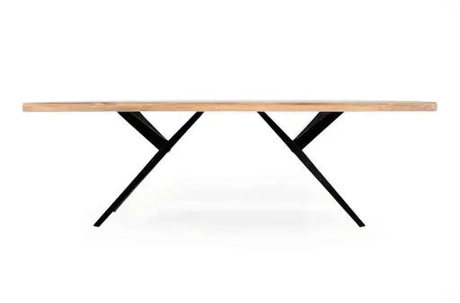 Esstisch - LB ca. 180x90 cm, Mango massiv, Schwarz