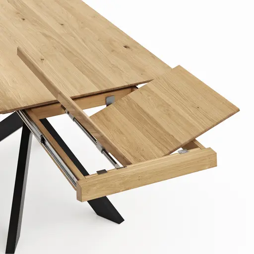 Esstisch Talara Lola - ausziehbar, LB ca. 160x90cm, Wildeiche Bianco