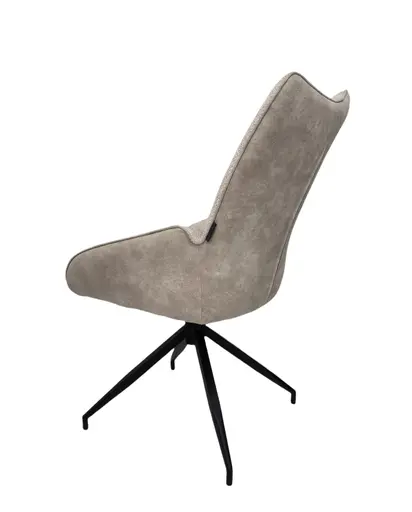 Stuhl MAUREEN - drehbar, Stoff, Creme