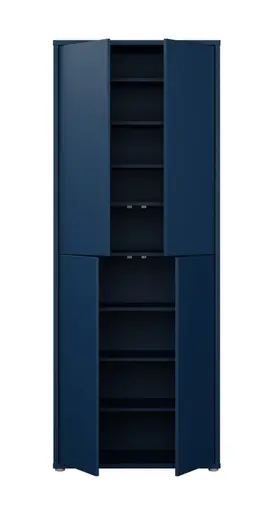 Schuhschrank FAID- B ca. 75 cm,  Schuhschrank, Blau