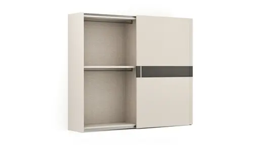 Schiebetürenschrank Loretto - B ca. 280 cm, Lack matt, Perlmutt