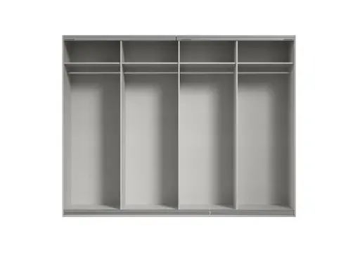 Schwebetürenschrank RIKK- B ca. 271 cm, Champagner, Spiegel