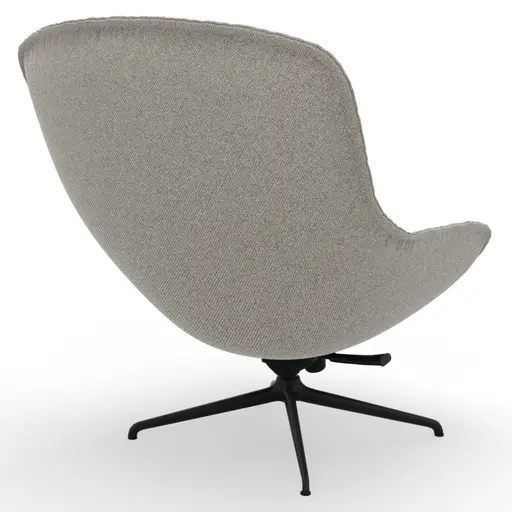 Sessel Unn - Stoff, Grau