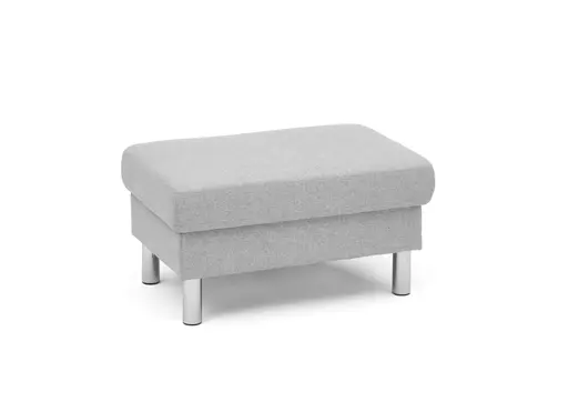Hocker COOL - BL. ca. 70x70, mit Stauraum, Stoff, Hellgrau