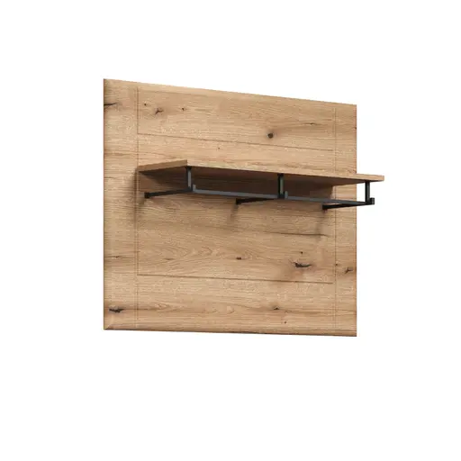 Garderobenpaneel - B ca. 91 cm, Eiche Evoke Nachbildung
