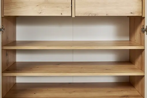 Schuhschrank - B ca. 135 cm, Artisan Eiche Nachbildung, Weiß