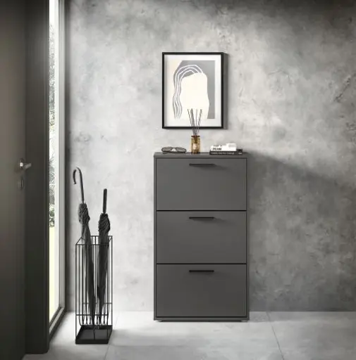 Schuhkipper - B ca. 59 cm, Anthrazit