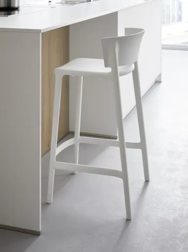 Inselküche 53.190 CO 13 519, Kristallweiß matt Antifingerprint