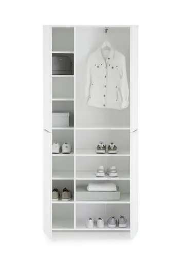 Garderobe - inkl. Sitzkissen, Weiß